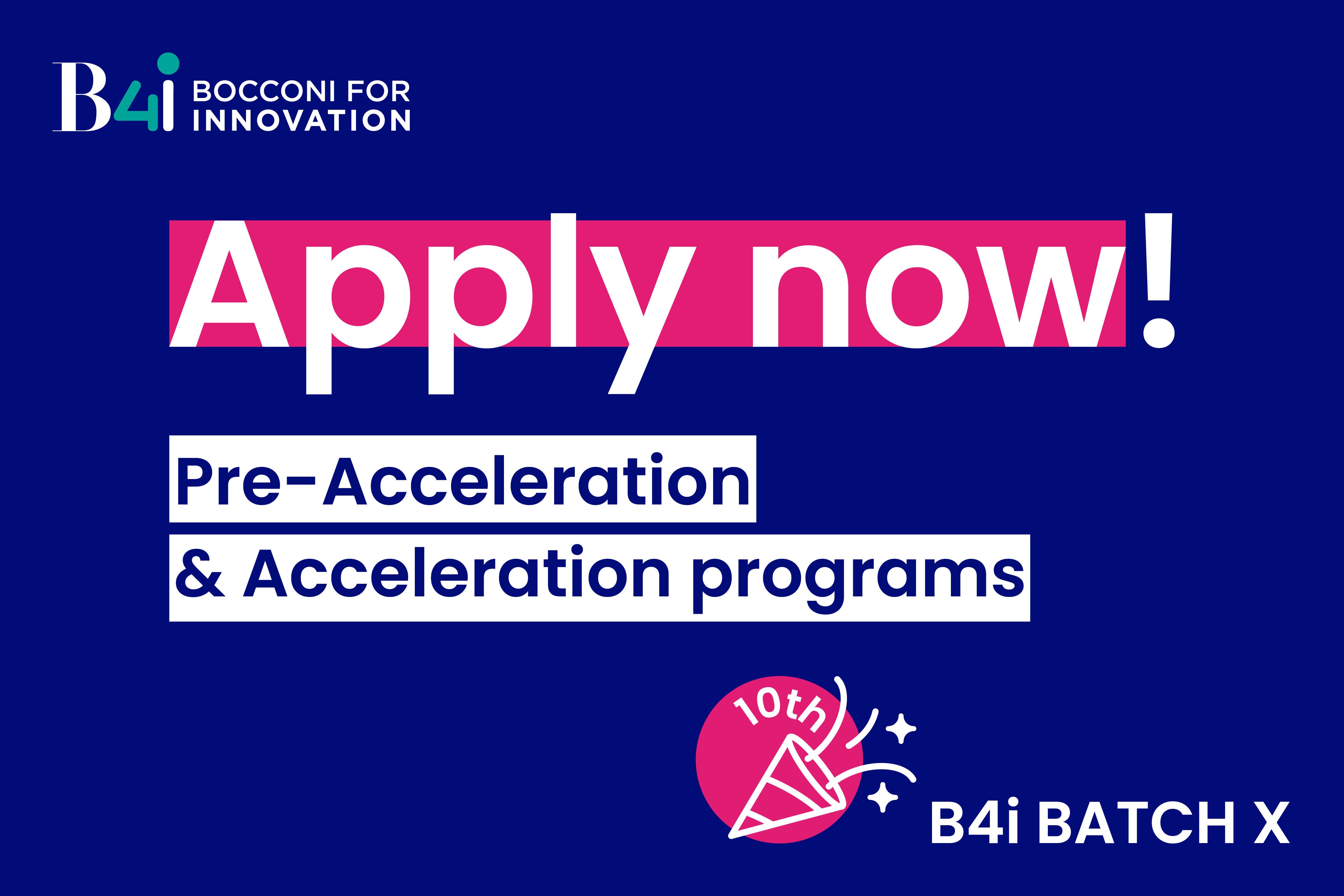 Applications for the X Startup Call are now open: participate in the Acceleration and Pre-Acceleration programs